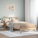  Seng med bokhylle uten madrass 90x190 cm heltre furu 8721158397454