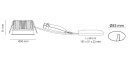 Soft Slim Hvit 9W LED 3000K Ra95 10 års GARANTI