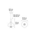Lodes Skyfall Taklampe Krystall Stor