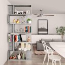 vidaXL Bokhylle/Romdeler betong gr? 80x24x192 cm sponplate
