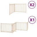 Vidaxl Hundeport Sammenleggbar 8 Paneler 640 cm Poppeltre