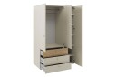 Buhan Garderobeskap 120x185 cm - Beige / Brun