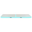 vidaXL Oppblåsbar gymnastikkmatte med pumpe 500x100x10 cm PVC grønn