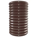 vidaXL Plantekasse pulverlakkert stål 332x40x68 cm brun