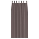  Gardiner med gardiner 2 pcs Mørkebrun Polyester