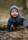 Mikk-line Ull Baby Jakke Anthracite Melange 98