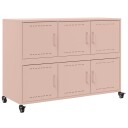  Skjenk rosa 100,5x39x72 cm kaldvalset stål 8721102636240