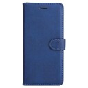 INCOVER Samsung Galaxy S24 Ultra Flip Deksel i Skinn med Lommebok og Stropp - Blå