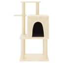Vidaxl Kattetre Med Klorestolper I Sisal Kremhvit 97 cm