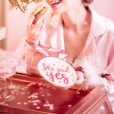 Partydeco Papirtallerkener Diamantring She Said Yes 6-pakning TPP81