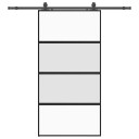  Svart 102,5x205cm Herdet Glass