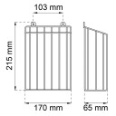 Habo Avfallskurv 68475 for Sanitetspose, Hvit