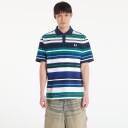 Fred Perry Striped Relaxed Polo Green M