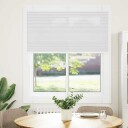 plisségardin Hvit 120x150 cm Stoff Bredde 119,4 Polyester