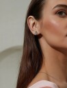 By Jolima Rosie Stud Silver ONE SIZE 1 cm