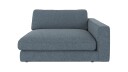 Rowico Home Duncan 1,5 seters sjeselong H Middels blå Bobby 15 129 x 150 x 78 cm Blå