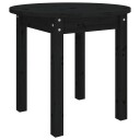 vidaXL Salongbord svart Ø 45x40 cm heltre furu
