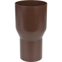 Plastmo overgang - spesial Ø90x75mm - Ø71x85mm, brun