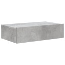 vidaXL TV-benk med LED-lys betonggrå 60x35x15,5 cm 8721012262034