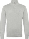 Polo Ralph Lauren Cotton Quarter-Zip Sweater - Grey - XXL