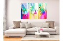 Bilde Colourful Flamingos 3 Parts 120x80 Artgeist sp. z o. o.