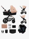 Kinderkraft Sand 3 i 1 MOOV 2 Air barnevogn Beige