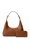 Calvin Klein Emblem Aop Perfor Lthr Bag   Brown   ONE SIZE