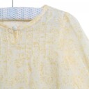 Gul Blomstrete Wheat Shirt Hanne Bluse (86 / 1,5 år)
