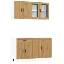  Kjøkkenskapssett 4 deler Kalmar artisan eik konstruert tre 8721158504883