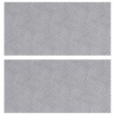  Sjekkplater 2 pcs sølv 50 x 25 cm Aluminium