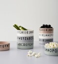 Design Letters Skål   3 pack   Grønn/Hvit/Grå m. Bokstaver   Design Letters   OneSize   Skål