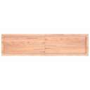 vidaXL Vegghylle lysebrun 160x40x4 cm behandlet heltre eik