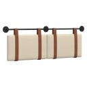  Hengende Hodegavl Veggmontert Krem 130 x 55 x 5 cm Antikk PU