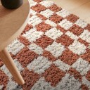 Ryetepper   Atrani Natural Cotton Shaggy oransje Størrelse: 80 x 250 cm