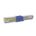 46508709, Tonerkassett, erstatter Oki 46508709, gul, 3.000 sider, inkClub