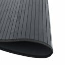  Teppe rund svart 60 cm bambus 8721012369917