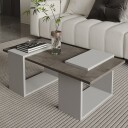 Matris Sofabord 90x37x46,6 cm - Gordion marmor og grå