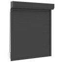  Rullegardin Antrasitt 110 x 130 cm Aluminium og Polyuretan