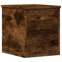  Oppbevaringsboks røkt eik 30x35x35 cm konstruert tre