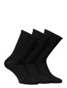 Alpacasocks&Co Knitted Merino Socks In 3 Pack Black 36 39