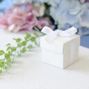 Partydeco Gaveesker med silkebånd hvit 10 pakning PUDP6