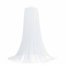 vidaXL Myggnett for seng 3 pcs 156 mesh Hvit ⌀56 x 220 cm Polyester