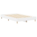 Sengeramme uten madrass hvit 135x190 cm konstruert tre
