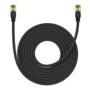 Braided network cable cat.8 Baseus Ethernet RJ45 40Gbps 8m (black)