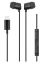 Linocell Bullets USB-C-hodetelefoner Svart