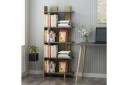 Elas Bokhylle 62x25 cm Antrasitt/Brun   Hanah Home