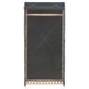  Garderobeskap grå 79x40x170 cm stoff