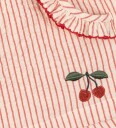Konges Sløjd Shorts   Ellie   Amour Stripe m. Volanger   Konges Sløjd   7 8 år 122 128   Shorts Hvit Rød