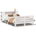  Sengeramme uten madrass hvit 140x190 cm heltre furu 3309900
