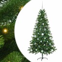  Juletre med 150 LED med stativ grønn 150 cm PE